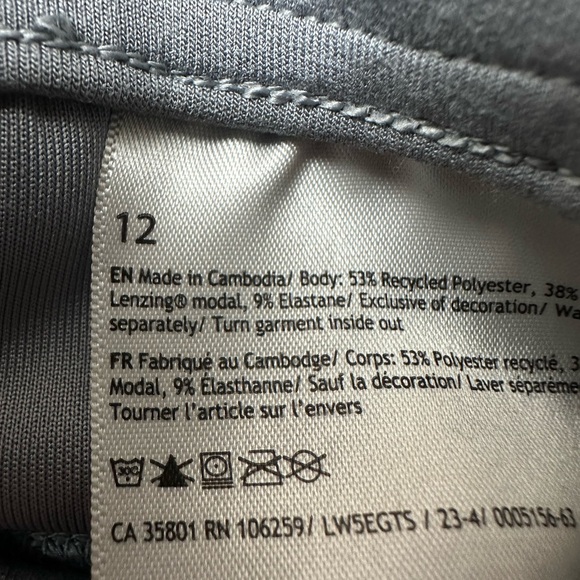 Lulu🍋Softstreme High-Rise Pant in Belgian Blue Size 12 - Picture 3 of 3